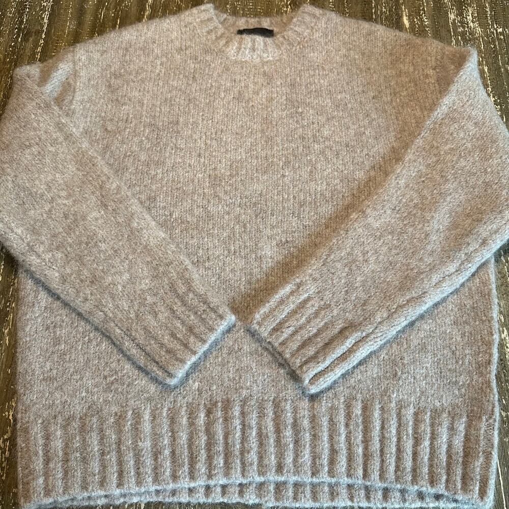 Oak + Fort Black Label Brushed Alpaca Oversized  Crewneck Sweater Women’s Size S